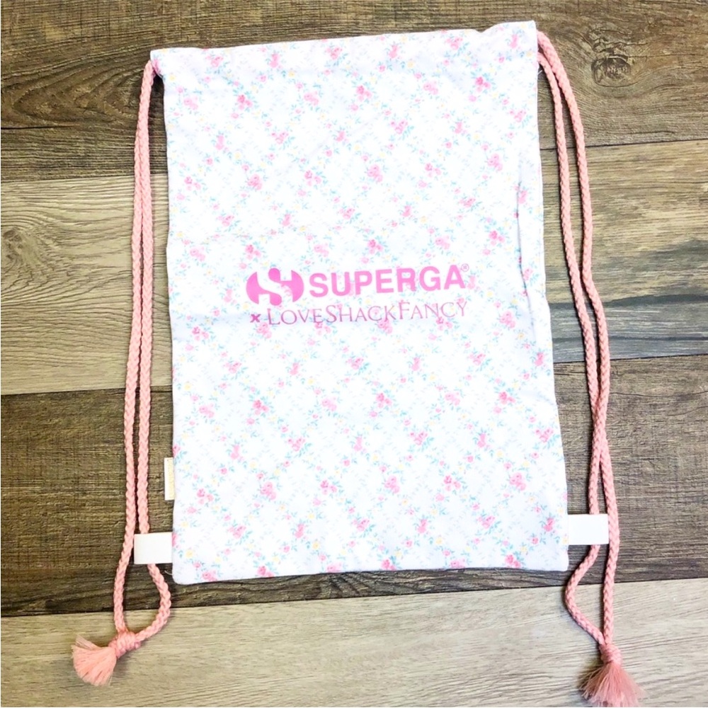 Superga x LoveShackFancy Drawstring Backpack NEW